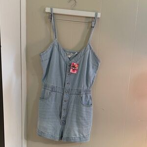 Roxy Light Blue Kids Romper